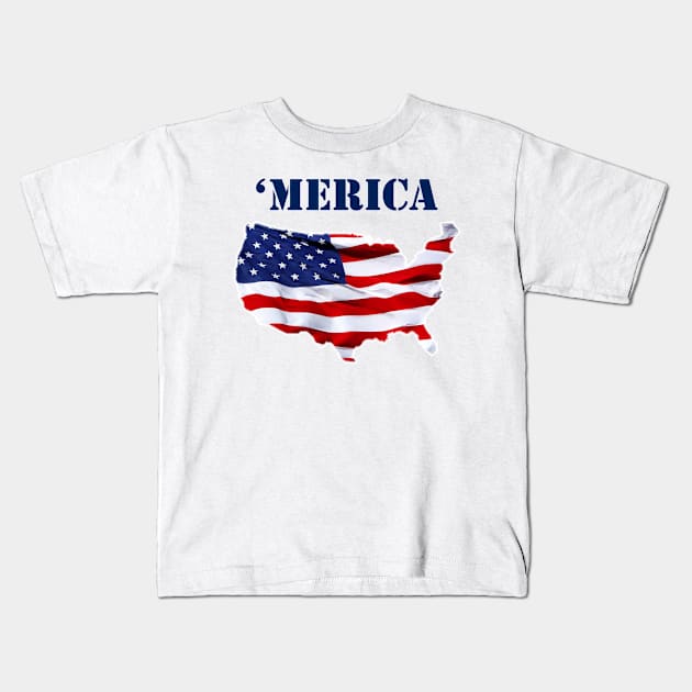 MERICA Kids T-Shirt by M8erer